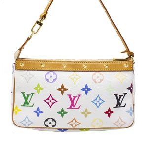 vintage louis vuitton multicolor pochette
